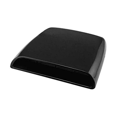 Afbeelding van 28 x 25 cm luchtuitlaat valse auto luchtinlaat decoratie motorkap decoratieve zijventilatie afdekking zwart