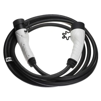 Afbeelding van vhbw type 2 oplaadkabel compatibel met Volvo XC60 oplader, PHEV, XC90 PHEV elektrische auto driefasig 32 A 22 kW 5 m