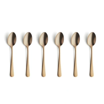 Afbeelding van Amefa Austin 6 Theelepels Mat Champagne