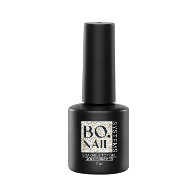 Afbeelding van BO.NAIL SYSTEMS BO Soakable Top Gel Gold Shimmer 7ml