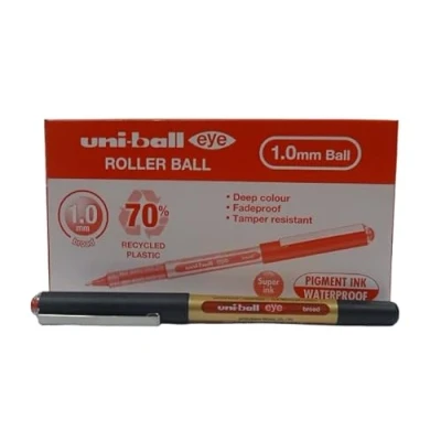 Afbeelding van Rollerpen Uni ball Eye eco 150E breed rood