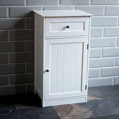 Afbeelding van Bath Vida Priano Badkamerkast, 1 deur, lade, wit