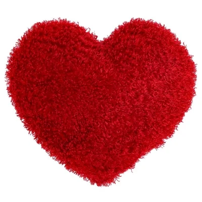 Afbeelding van Unique Living Sierkussen Love hart Red 45x45cm