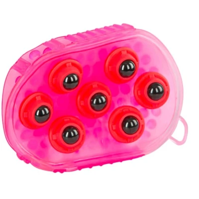 Afbeelding van Luxe massagehandschoen paard roze