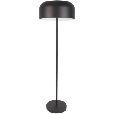 Afbeelding van Leitmotiv Vloerlamp Capa Metaal Mat Zwart Ø42x150cm Modern Staande lampen voor Woonkamer Slaapkamer