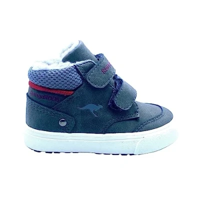Afbeelding van KangaROOS Kavu Primo V Sneakers voor kinderen, uniseks, Grijs staal rood