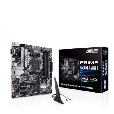 Image de Carte Mère Asus Prime B550M A WI FI II 90MB19X0 M0EAY0 AMD B550 AM4 DDR4 Micro ATX Noir