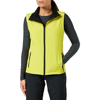Afbeelding van Result Core Ladies Printable Softshell Bodywarmer R232F Yellow / Black