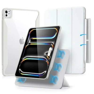 Afbeelding van ESR Rebound Hybrid 360 Hoes Geschikt voor Apple iPad Pro 13 (2024) Book Case Wit