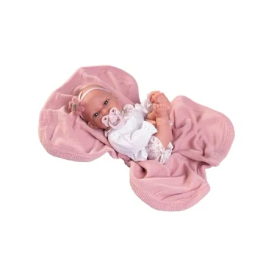 Afbeelding van Muñecas Antonio Juan Pasgeboren babytrimmer met deken
