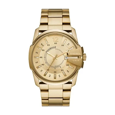 Afbeelding van Diesel Master Chief Horloge goldcoloured, Heren, Maat: One Size, Gold coloured