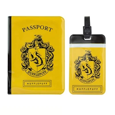 Afbeelding van Distrineo Harry Potter Tag + Passport cover SET Hufflepuff