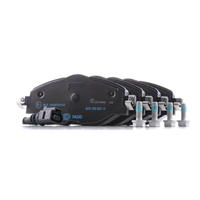 Afbeelding van HELLA 8DB 355 020 191 Remblokkenset Incl. slijtage waarschuwingscontact Met remzadelschroef VOLKSWAGEN: Golf 7, 7 Variant, Passat B8 Variant