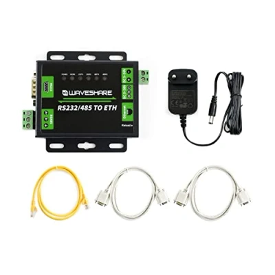Afbeelding van Waveshare Industriële RS232/RS485 naar Ethernet Converter Dual Server TCP Client UDP HTTPD Ondersteunt Customized Webpage DNS Domain Name Resolution