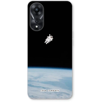 Afbeelding van Case Company® hoesje geschikt voor Oppo A78 5G Alone in Space Soft Cover Telefoonhoesje Bescherming aan alle Kanten en Schermrand