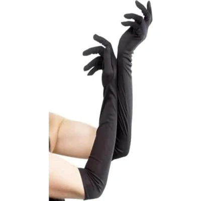 Afbeelding van Lange handschoenen, zwart, één maat