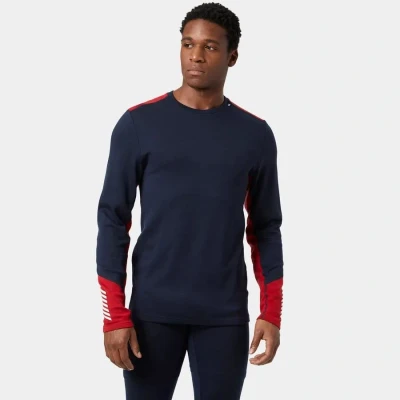Afbeelding van Helly Hansen Men Lifa Merino Midweight Crew Navy maat S