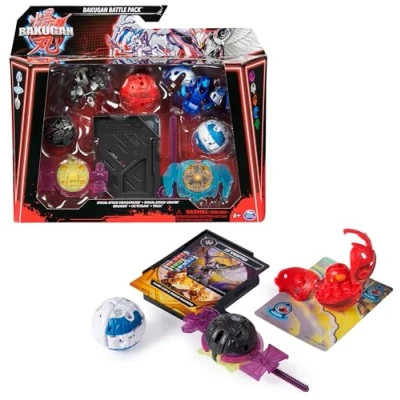 Afbeelding van Bakugan Battle 5 Pack Special Attack Dragonoid x Ventri Bruiser Octogan Trox spinnende actiefiguren en ruilkaarten