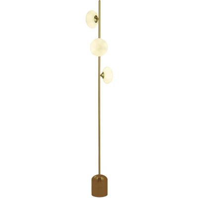 Afbeelding van Searchlight Pebble Vloerlamp 3 lichts Goud