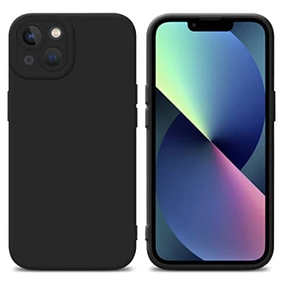 Afbeelding van Cadorabo Hoesje geschikt voor Apple iPhone 14 PLUS in Fluid ZWART Beschermhoes gemaakt van flexibel TPU silicone Cover Case