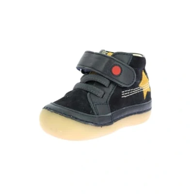 Afbeelding van Kickers Sokistic Babyschoenen voor kinderen, Maat: 24, Marine Leer