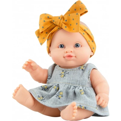 Afbeelding van Paola Reina puppegie Babypop Irina Grijs 21 cm