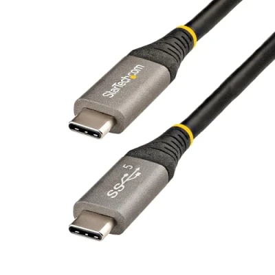 Image de StarTech.com Câble USB C 5Gbps 2m de Haute Qualité 3.1/3.2 Gen 1 Type Alimentation 100W (5A) Power Delivery DP Alt Mode Cordon vers (USB315CCV2M) 24 pin (M) pour 3.1