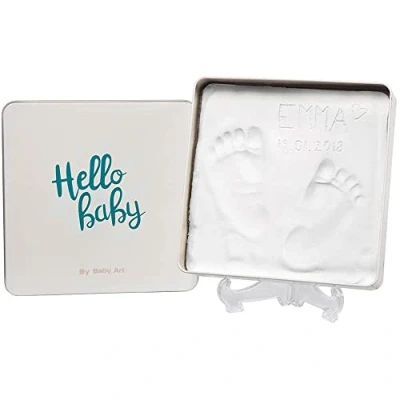 Afbeelding van Baby Art Magix Box Doosje met gipsafdruk Vierkant Wit