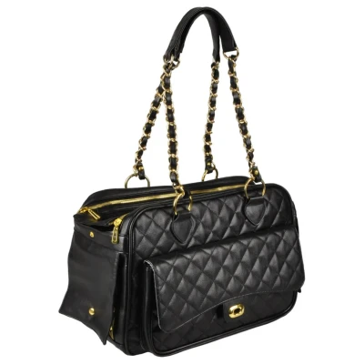 Afbeelding van Flamingo Draagtas Gigi Hondendraagtas 40x22x28 cm Zwart