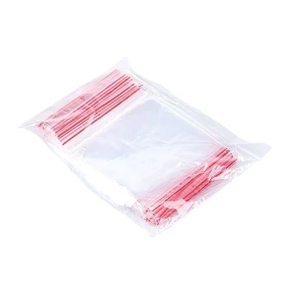 Image de Office Products Lot de 100 sachets transparents avec fermeture à glissière, sacs en polyéthylène basse densité, adaptés un usage alimentaire, 19 x 25 cm