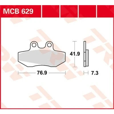 Afbeelding van TRW Organic Allround MCB629 Remblokkenset