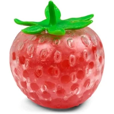 Afbeelding van Tobar 36414 Anti stress aardbei gevuld met ballen, 36414, rood