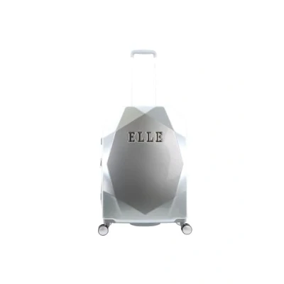 Afbeelding van ELLE Harde Koffer / Trolley Reiskoffer 67 cm (Medium) Diamond Zilver