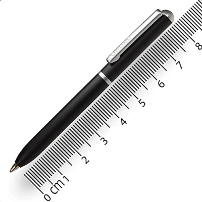 Image de ONLINE Mini stylo bille rétractable pour porte monnaie, noir