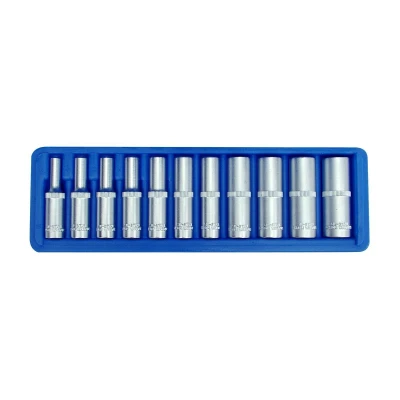 Afbeelding van SW Stahl 05430L Doppenset 11 Zeskant Buiten zeszijdig Chroom vanadium staal 1/4 Vierkant