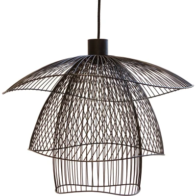 Afbeelding van Forestier Papillon Hanglamp Small 38,4 X Ø56 Cm Zwart