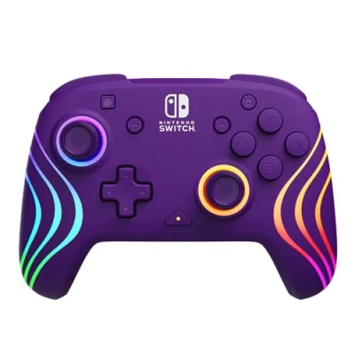 Afbeelding van PDP Draadloze Controller Afterglow Wave Paars Switch