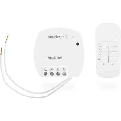 Afbeelding van Smartwares SH4 99560 FSK 433 MHz Draadloze schakelaar, Afstandsbediening Met dimfunctie