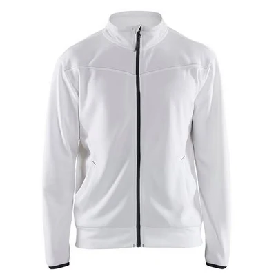 Image de Sweat zippé blanc/gris foncé