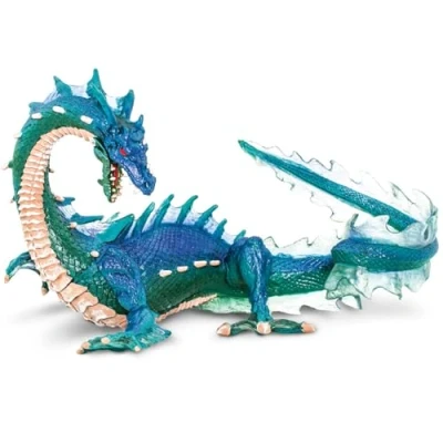 Afbeelding van Safari Speelfiguur Sea Dragon Jongens 18 X 12 Cm Blauw/groen