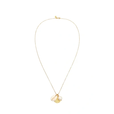 Afbeelding van Elli SEA Shell COIN Ketting goldcoloured, Dames, Maat: 60, Gold coloured