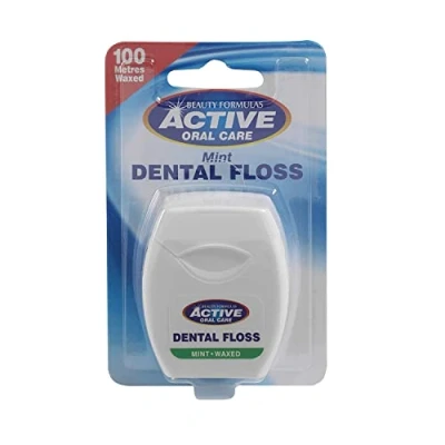 Afbeelding van Beauty Formulas, Flosdraad, Active Oral Care Tandzijde Gewaxt Flosdraad Mint 100 (100 m)