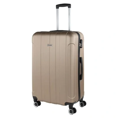 Afbeelding van ITACA lichtgewicht koffer groot, ABS hardshell reiskoffer grote reiskoffer, met TSA cijferslot, stevige 4 wielen, champagne