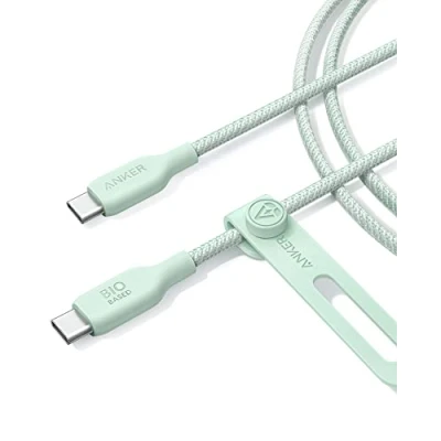 Afbeelding van Anker USB C naar kabel (240 W, groen, 1,8 m) type C, snellaadkabel, compatibel met iPhone 15, MacBook, iPad Pro 2020, Air 4, Samsung Galaxy S23+/S23 Ultra, Pixel en meer