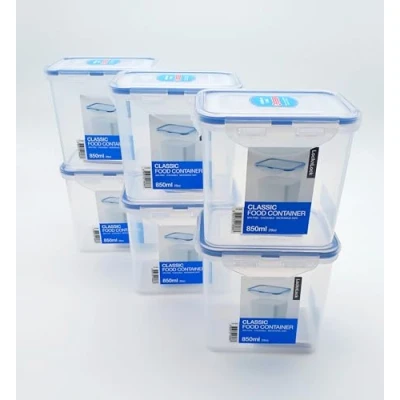 Afbeelding van Lock &amp; HPL808 Set van 6 vershouddozen 850 ml