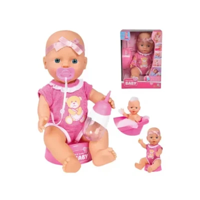 Afbeelding van Simba New Born Baby Cute Doll 30cm Drink en plasfunctie Babypop