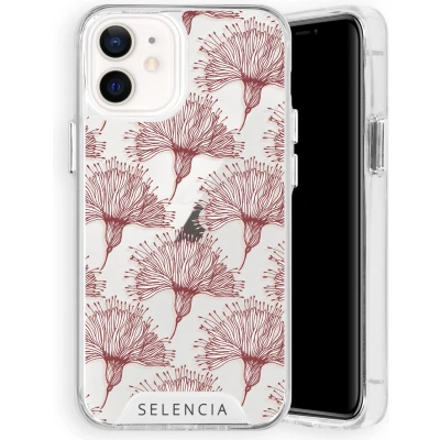 Afbeelding van Selencia Hoesje Geschikt voor iPhone 12 Mini Zarya Fashion Extra Beschermende Backcover rood