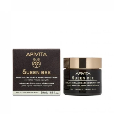 Afbeelding van Apivita Face Care Queen Bee Absolute Anti Aging &amp; Regenerating Rich Dagcrème 50ml