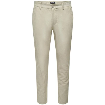 Afbeelding van ONLY &amp; SONS ONSMARK TAP 0011 COTTON LINEN PNT Heren Broeken
