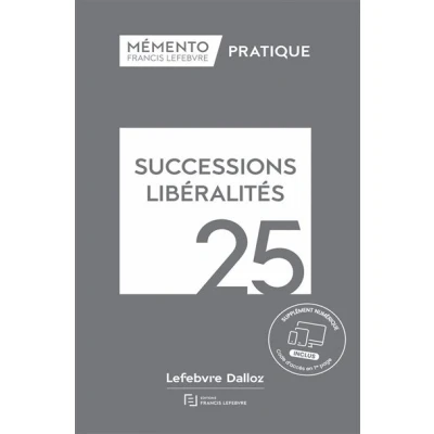 Image de Mémento Successions Libéralités 2025